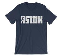 STAX Record Logo T-Shirt-Funk Soul Music Label-Booker T. & The M.G. Blue
