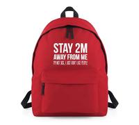 Stay 2m Away From Me Virus Backpack Rucksack 18L Bag - 42 x 31 x 21cm