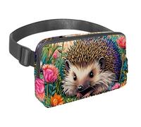 Stay Active and Organized, Discover The Perfect Fanny Bag for Hiking and Cycling, Color Drawing Hedgehog