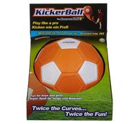 STAY ACTIVE KICKERBALL by Swerve Ball Football Toy Size 4 Aerodynamic Panels for Swerve Tricks, Indoor & Outdoor, As Seen On TV, Unisex, Orange White