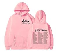 Stay Another Day Hoodie 99 Reasons, 99 Reasons to Stay Alive Mental Health Hoodie, Sweatshirt for Women Men (Pink,2XL)
