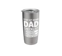 Stay At Home Dad Checklist - Caffeinated & Thriving Stainless Steel Insulated Tumbler