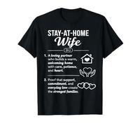 Stay At Home Wife Definition Husband Love Anniversary Value Graphic T-Shirt, Men, Black, S