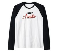 Stay Awake - Matthew 24:42 Jesus Quote Salvation Faith Raglan Baseball Tee
