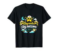 Stay Awake Stay Awesome Nurse Night Shift Stars T-Shirt