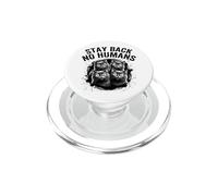 Stay Back No Humans Funny Introvert Cats PopSockets PopGrip for MagSafe