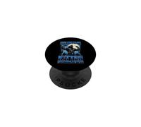 Stay Behind Me Kitten Its Gonna Get Wild Funny Alpha Wolf PopSockets Adhesive PopGrip