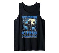 Stay Behind Me Kitten Its Gonna Get Wild Funny Alpha Wolf Tank Top