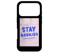 Stay Bookish Library Card Read Past Bedtime Case for iPhone 17 Pro