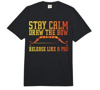 Stay Calm, Draw the Bow, Release Like a Pro Comfort Colors Adult Heavyweight T-Shirt