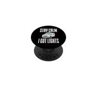 Stay Calm I Got Lights Funny Ambulance Driver EMT PopSockets Adhesive PopGrip