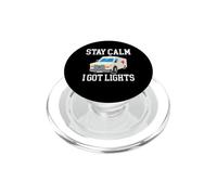 Stay Calm I Got Lights Funny Ambulance Driver EMT PopSockets PopGrip for MagSafe