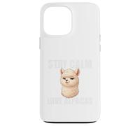 Stay Calm Love Alpacas - Funny Llama Farm Animal Case for iPhone 13 Pro Max