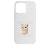 Stay Calm Love Alpacas - Funny Llama Farm Animal Case for iPhone 14 Pro Max
