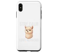Stay Calm Love Alpacas - Funny Llama Farm Animal Case for iPhone XS Max