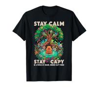 Stay Capy Capybara Zen Forest Nature Meditation T-Shirt