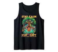 Stay Capy Capybara Zen Forest Nature Meditation Tank Top