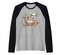 Stay Chill with Cool Sloth Raglan Baseball Tee