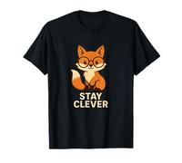 Stay Clever Cute Fox Kawaii Animal Smart Fox T-Shirt