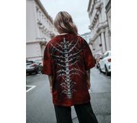 Stay Cold Apparel - Nocturnal Lifelines Heavy Oversized Red Acid - T-Shirt - red - XL - 100% Cotton,Jersey XL