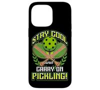 Stay Cool and Carry-On Pickling! Pickleball Case for iPhone 14 Pro Max
