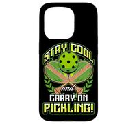 Stay Cool and Carry-On Pickling! Pickleball Case for iPhone 15 Pro