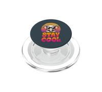 Stay Cool Elephant Stuff Vintage Sunset Retro Cute Elephant PopSockets PopGrip for MagSafe
