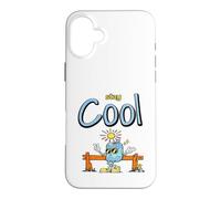 Stay Cool Funny Soda Can Cartoon Cute Summer Graphic Gift Te Case for iPhone 16 Plus