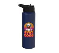 Stay Cool Goose Stuff | Vintage Sunset Retro Cute Goose Stainless Steel Insulated Water Bottle