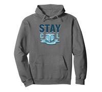 Stay Cool Melting Ice Cube Summer Refreshment Pullover Hoodie, Adult Unisex, Asphalt, L