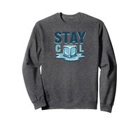 Stay Cool Melting Ice Cube Summer Refreshment Sweatshirt, Adult Unisex, Dark Heather Grey, L