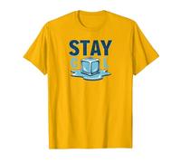 Stay Cool Melting Ice Cube Summer Refreshment T-Shirt, Men, Bright Gold, L