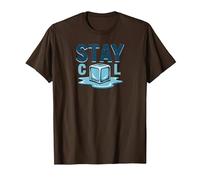 Stay Cool Melting Ice Cube Summer Refreshment T-Shirt, Men, Brown, L