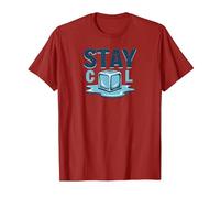 Stay Cool Melting Ice Cube Summer Refreshment T-Shirt, Men, Cranberry, L