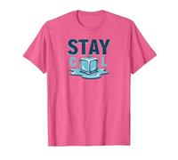 Stay Cool Melting Ice Cube Summer Refreshment T-Shirt, Men, Pink Heather, L
