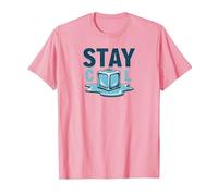 Stay Cool Melting Ice Cube Summer Refreshment T-Shirt, Men, Pink, L