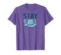 Stay Cool Melting Ice Cube Summer Refreshment T-Shirt, Men, Purple Heather, L