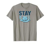 Stay Cool Melting Ice Cube Summer Refreshment T-Shirt, Men, Slate, L