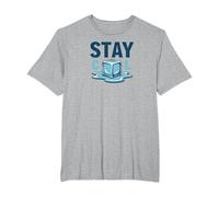 Stay Cool Melting Ice Cube Summer Refreshment T-Shirt, Men's Big and Tall, Heather Grey, 6X Tall