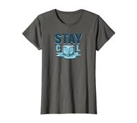 Stay Cool Melting Ice Cube Summer Refreshment T-Shirt, Women, Asphalt, L