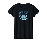 Stay Cool Melting Ice Cube Summer Refreshment T-Shirt, Women, Black, L