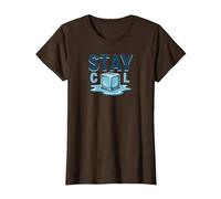 Stay Cool Melting Ice Cube Summer Refreshment T-Shirt, Women, Brown, L