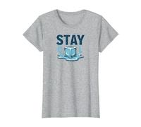 Stay Cool Melting Ice Cube Summer Refreshment T-Shirt, Women, Heather Grey, L