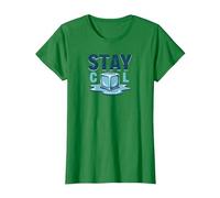 Stay Cool Melting Ice Cube Summer Refreshment T-Shirt, Women, Kelly Green, L