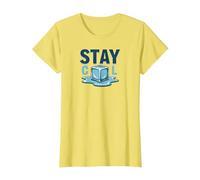 Stay Cool Melting Ice Cube Summer Refreshment T-Shirt, Women, Lemon, L