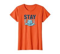 Stay Cool Melting Ice Cube Summer Refreshment T-Shirt, Women, Orange, L