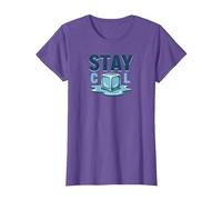 Stay Cool Melting Ice Cube Summer Refreshment T-Shirt, Women, Purple Heather, L