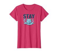 Stay Cool Melting Ice Cube Summer Refreshment T-Shirt, Women, Red Heather, L