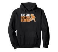 Stay Cool Stay Cold Blooded Funny Leopard Gecko Reptile Pullover Hoodie