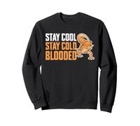 Stay Cool Stay Cold Blooded Funny Leopard Gecko Reptile Sweatshirt